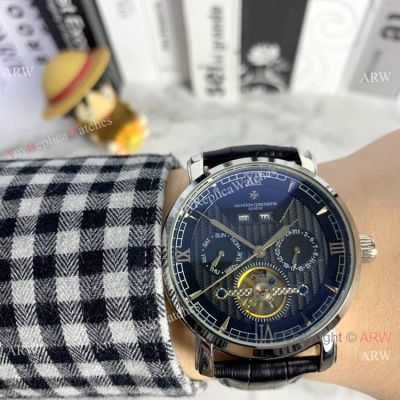 Fake Vacheron Constantin Grand Complication Watch SS Black Dial